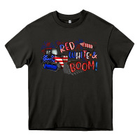 Asphalt red white and boom Heavy Core Tee - Artiststas