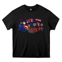 Black red white and boom Heavy Core Tee - Artiststas