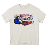 Cream red white and boom Heavy Core Tee - Artiststas
