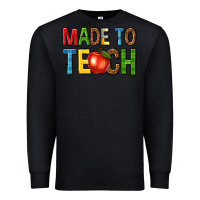 Black made to teach Premium Sweatshirt - NancyCooperArtShop