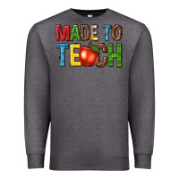 Charcoal Heather made to teach Premium Sweatshirt - NancyCooperArtShop