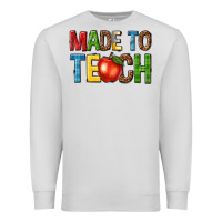 Dove Grey made to teach Premium Sweatshirt - NancyCooperArtShop