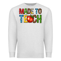Oatmeal Heather made to teach Premium Sweatshirt - NancyCooperArtShop