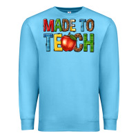 Ocean Blue made to teach Premium Sweatshirt - NancyCooperArtShop