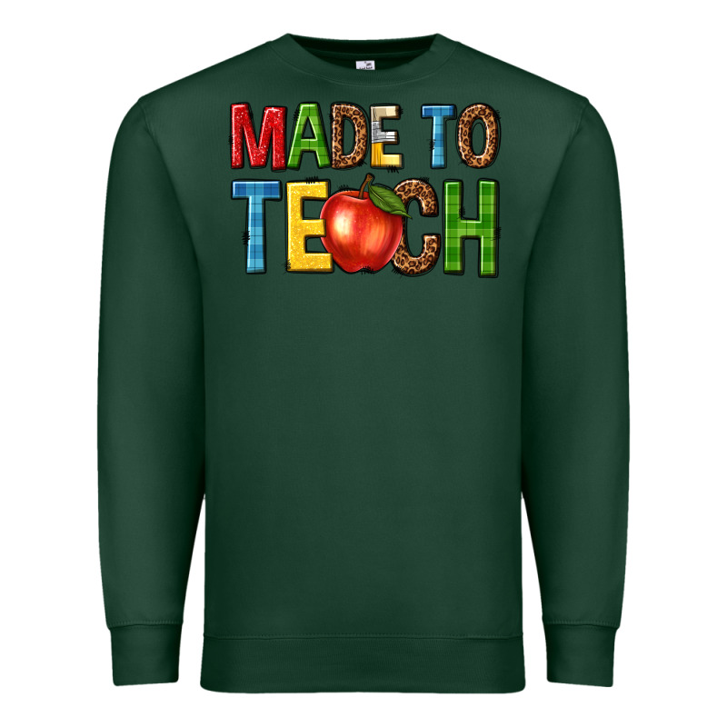 Made To Teach Premium Sweatshirt by NancyCooperArtShop | Teevron