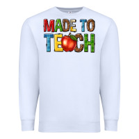 White made to teach Premium Sweatshirt - NancyCooperArtShop