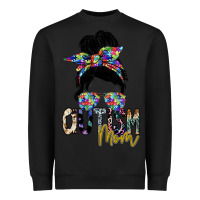 Black autism mom Heavyweight Sweatshirt - SublimationCraftShop