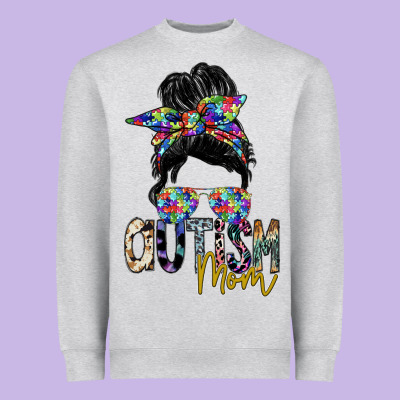 Autism Mom Heavyweight Sweatshirt Designed By Sublimationcraftshop