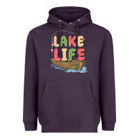 Plum lake life Heavyweight Hoodie - MaliasSmallBusiness