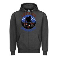 Charcoal Heather let's go brandon bigfoot Zipper Hoodie - Jasminsmagicworld