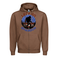 Chestnut let's go brandon bigfoot Zipper Hoodie - Jasminsmagicworld