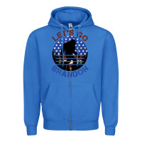 True Royal let's go brandon bigfoot Zipper Hoodie - Jasminsmagicworld