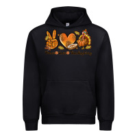 Black Peace Love Thanksgiving Urban Hoodie - texasbilliewilder