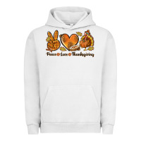 Pigment Lunar Rock Peace Love Thanksgiving Urban Hoodie - texasbilliewilder