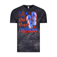 Cloud Black flip flops and freedom Vintage Tee - HRA Design Shop