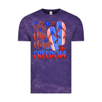 Cloud Purple flip flops and freedom Vintage Tee - HRA Design Shop
