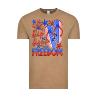 Vintage Coffee flip flops and freedom Vintage Tee - HRA Design Shop