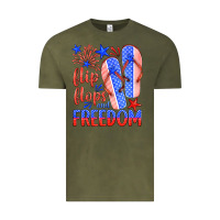 Vintage Olive flip flops and freedom Vintage Tee - HRA Design Shop