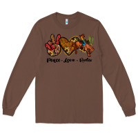 Chestnut peace love rodeo Long Sleeve Tee - JahusDesignShop