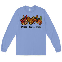 Colony Blue peace love rodeo Long Sleeve Tee - JahusDesignShop