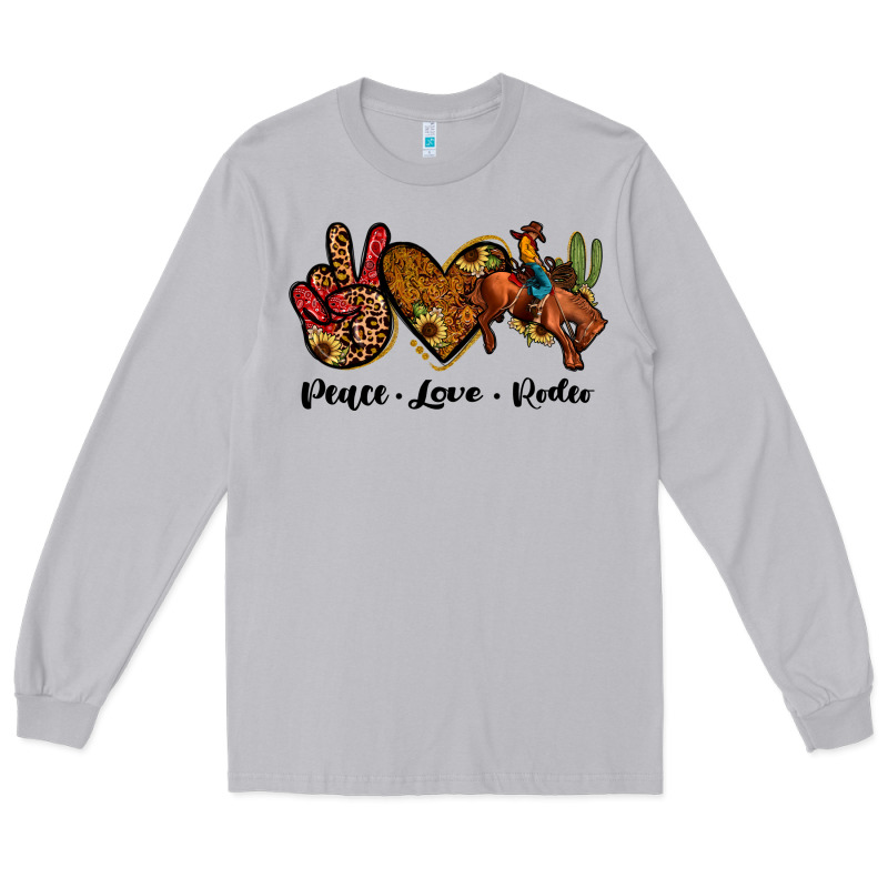 Peace Love Rodeo Long Sleeve Tee by JahusDesignShop | Teevron