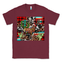 Burgundy christmas reinder Classic Tee - JahusDesignShop