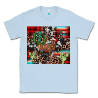 Dusty Blue christmas reinder Classic Tee - JahusDesignShop