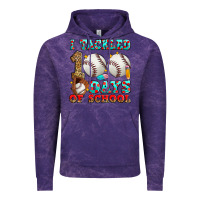 Cloud Purple i tackled 100 days of school baseball Vintage Hoodie - Zillion Design Studio
