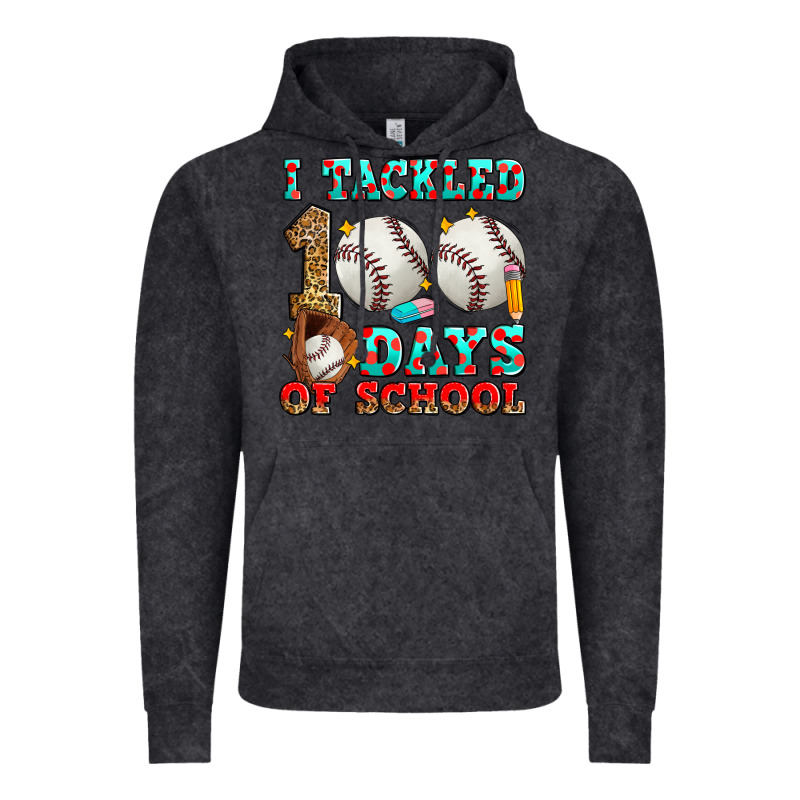 I Tackled 100 Days Of School Baseball Vintage Hoodie by Zillion Design Studio | Teevron