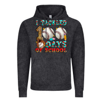 Vintage Black i tackled 100 days of school baseball Vintage Hoodie - Zillion Design Studio