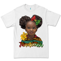 White juneteenth african girl Premium Tee - BarkalooDesign