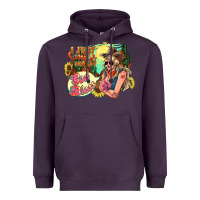 Plum i just smile and say god bless Heavyweight Hoodie - NancyCooperArtShop