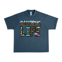 Midnight Navy camping life Urban Heavy Tee - CowhideDigitalArt