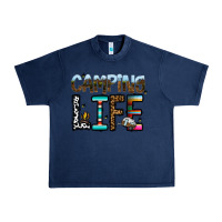 Navy camping life Urban Heavy Tee - CowhideDigitalArt