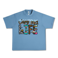 Pebble Blue camping life Urban Heavy Tee - CowhideDigitalArt