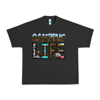 Pigment Black camping life Urban Heavy Tee - CowhideDigitalArt
