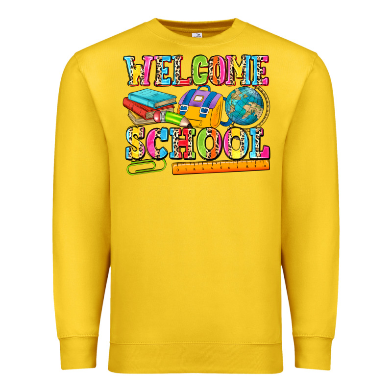 Welcome School Premium Sweatshirt by NancyCooperArtShop | Teevron