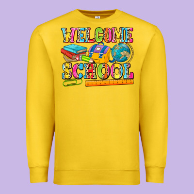 Welcome School Premium Sweatshirt Designed By Nancycooperartshop