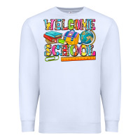 White welcome school Premium Sweatshirt - NancyCooperArtShop