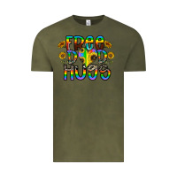 Vintage Olive free dad hugs Vintage Tee - CowhideDigitalArt