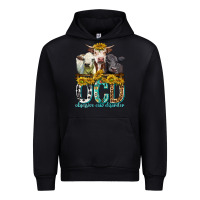 Black Obsessive Cow Disorder with Cows Urban Hoodie - texasbilliewilder