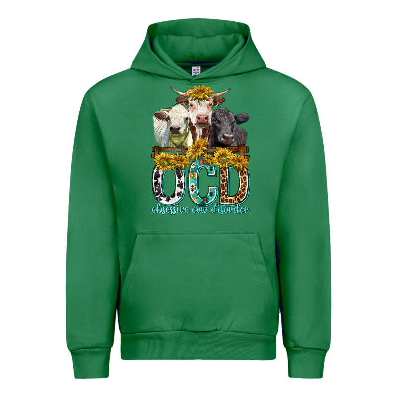 Obsessive Cow Disorder With Cows Urban Hoodie by texasbilliewilder | Teevron