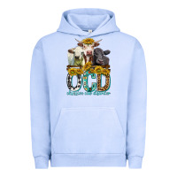 Pigment Grape Ice Obsessive Cow Disorder with Cows Urban Hoodie - texasbilliewilder