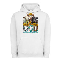 Pigment Lunar Rock Obsessive Cow Disorder with Cows Urban Hoodie - texasbilliewilder