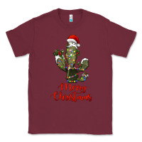 Burgundy merry christmas cactus Classic Tee - RanaPortraitStore