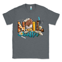 Charcoal Heather nail hustler Classic Tee - AdoDesignShop