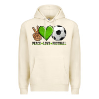 Tofu peace love soccer Premium Hoodie - AdoDesignShop