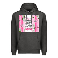 Charcoal Heather mother's day inspirational quotes Premium Hoodie - Artiststas