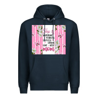 Navy mother's day inspirational quotes Premium Hoodie - Artiststas