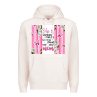 Pale Pink mother's day inspirational quotes Premium Hoodie - Artiststas